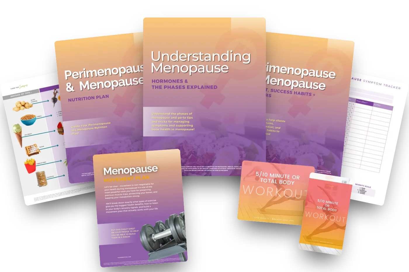 The Menopause Client Kit: 4 client guides plus social media templates