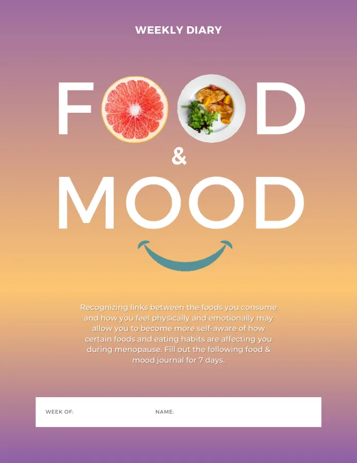 Food and mood diary