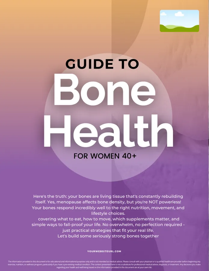 Bone health guide page